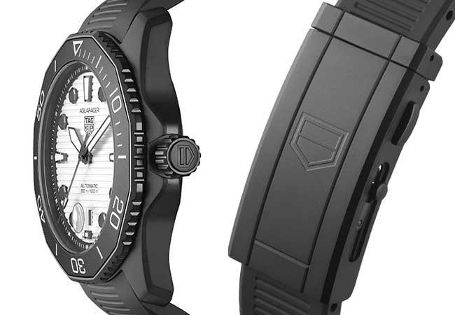 泰格豪雅TAG HEUER Aquaracer Professional 300 Night Diver泰格豪雅夜潛者自動潛水錶錶圈、錶帶