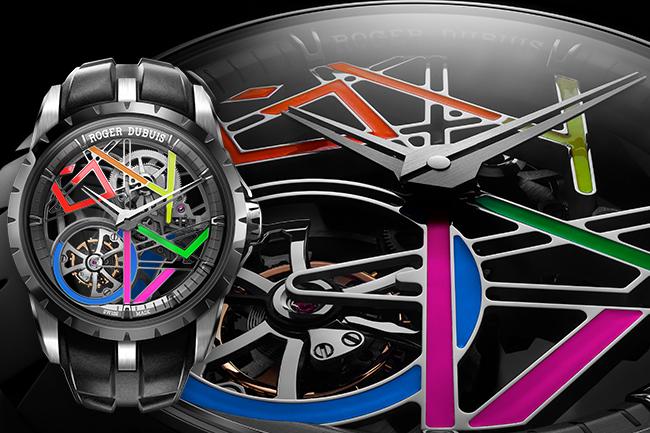 塗鴉藝術一「線」呵成：羅杰杜彼Excalibur Gully Monotourbillon鈦合金單陀飛輪腕錶