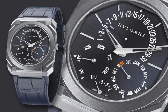 寶格麗BVLGARI Octo Finissimo Perpetual Calendar Tantalum超薄萬年曆鉭金屬腕錶
