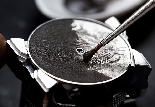 愛馬仕HERMES Arceau Tigre漸變琺瑯腕錶