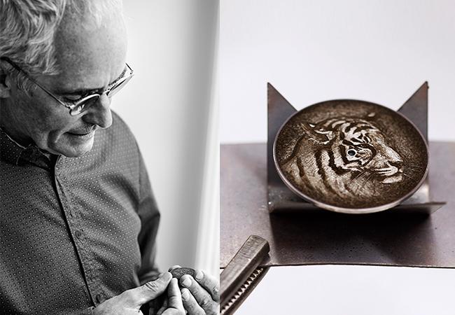 愛馬仕HERMES Arceau Tigre漸變琺瑯腕錶