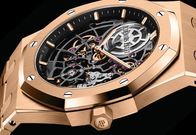 愛彼AUDEMARS PIGUET皇家橡樹系列「JUMBO」超薄鏤空腕錶