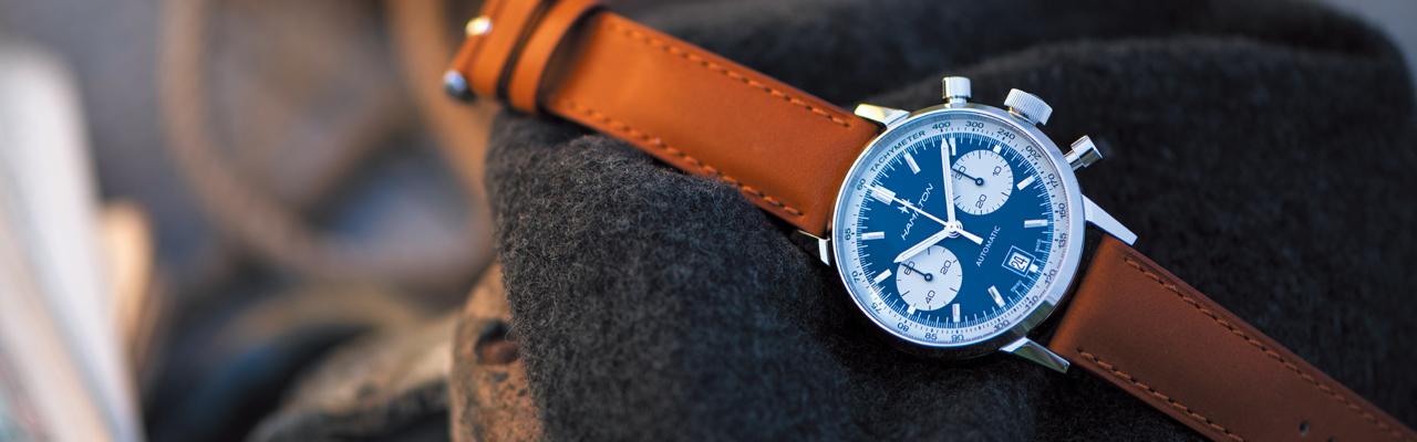 漢米爾頓藍面熊貓自動計時 Intra-Matic Auto Chrono