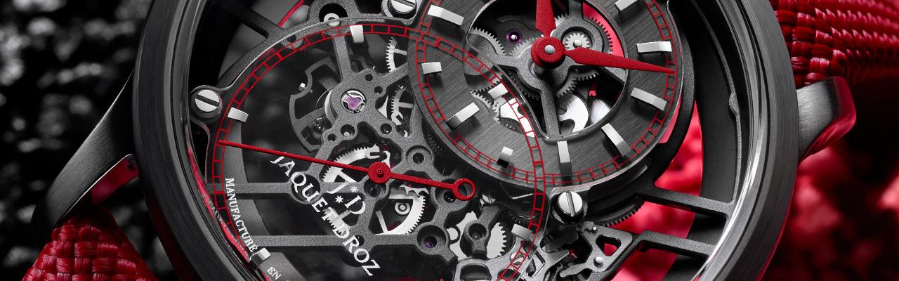 雅克德羅Grande Seconde Skelet-One Ceramic