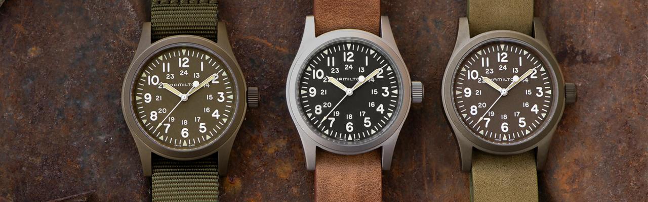 漢米爾頓卡其陸戰手上鍊 Khaki Field Mechanical