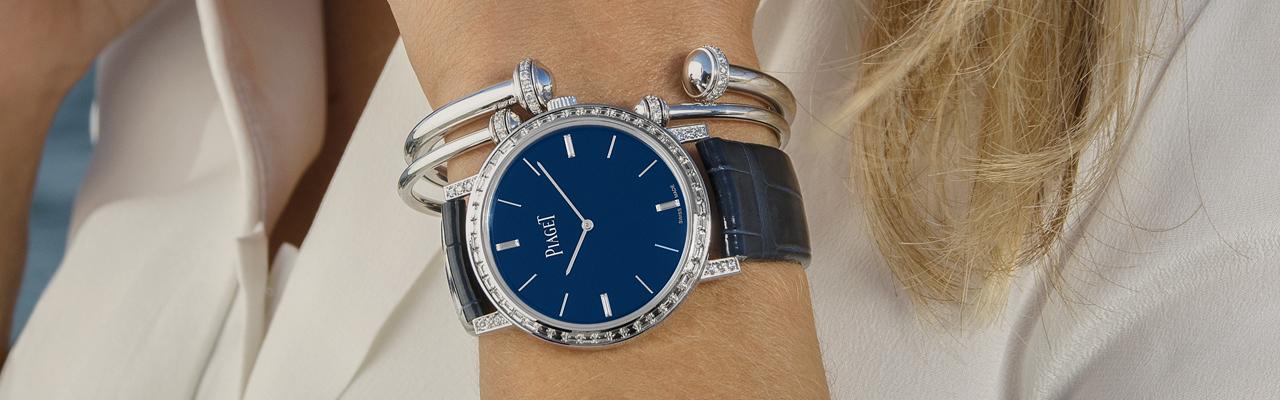 伯爵Altiplano系列18K白金手動上鍊鑲鑽限量腕錶