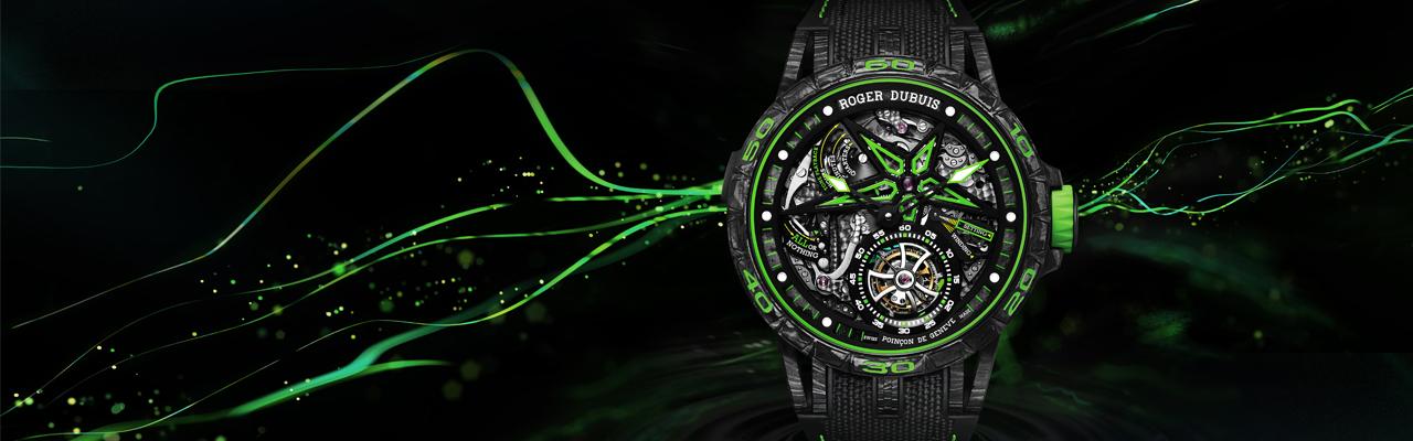 羅杰杜彼三問飛行陀飛輪腕錶