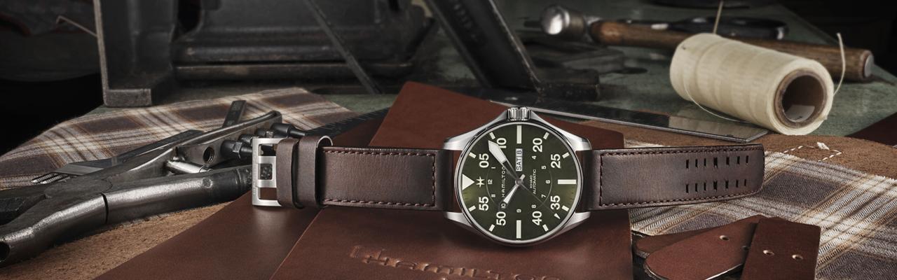 漢米爾頓Khaki Pilot Schott NYC