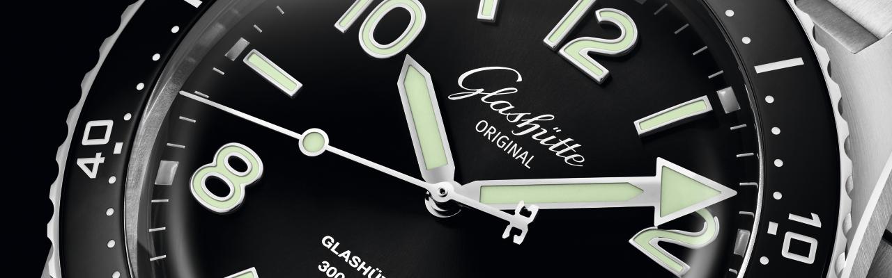 格拉蘇蒂原創SeaQ Panorama Date黑面鍊帶款