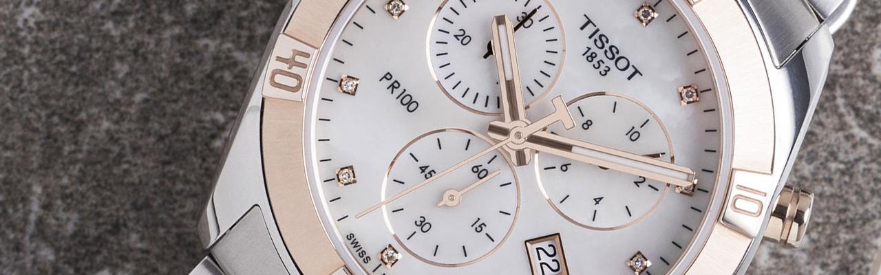 天梭表PR 100 Sport Chic系列石英計時女款