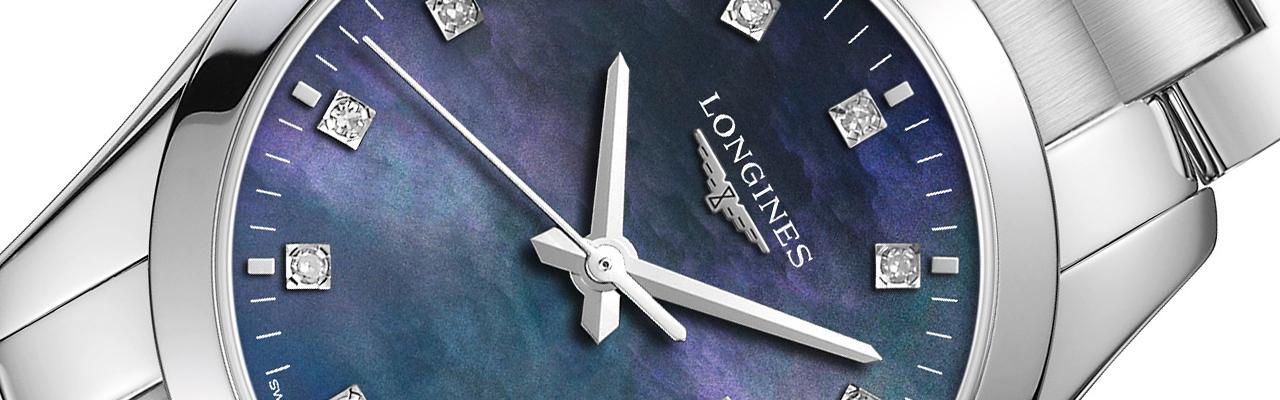 浪琴表征服者經典系列女仕腕錶