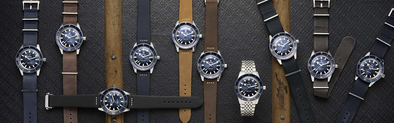 雷達庫克船長復刻自動腕錶快拆錶帶款