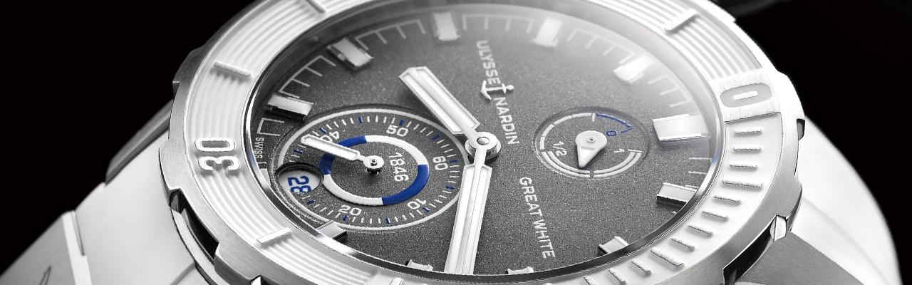 雅典錶Diver Chronometer大白鯊潛水天文台限量腕錶