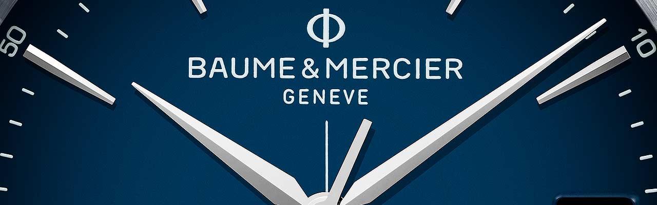 名士表克里頓系列Baumatic藍色漸變錶盤腕錶