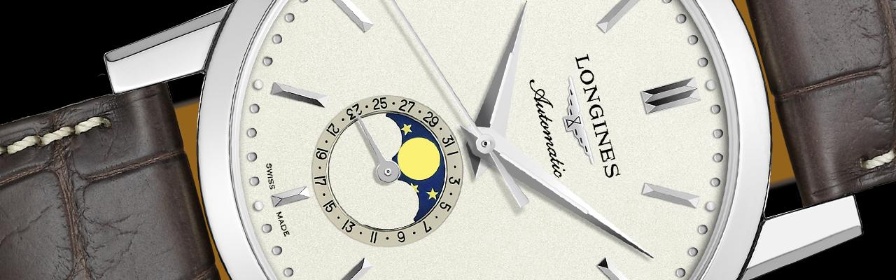 浪琴表1832系列男士月相腕錶