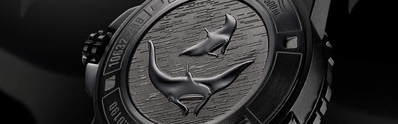 魔鬼魚暗黑款 寶齊萊全新柏拉維深潛腕錶碳黑版