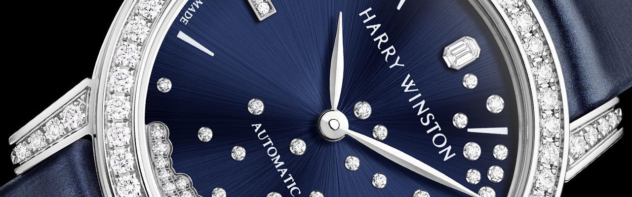 海瑞溫斯頓靜夜 Midnight 系列 29 毫米鑽滴自動腕錶