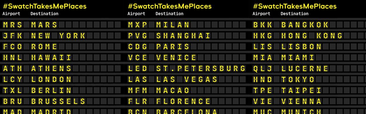 SWATCH推出30款精選各國畫布增添異國趣味