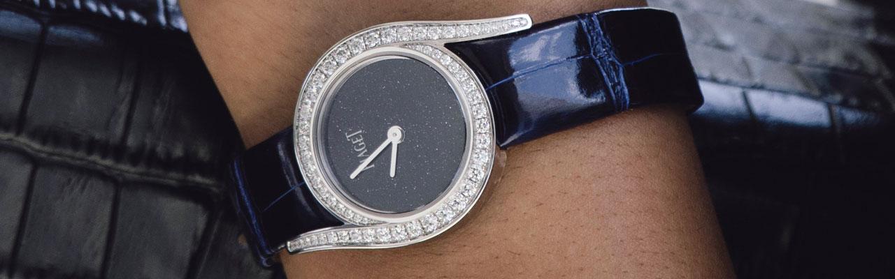 PIAGET Limelight Gala系列18K白金鑲鑽高級珠寶腕錶 