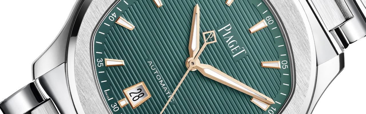 PIAGET Polo系列孔雀綠錶盤精鋼自動上鍊腕錶