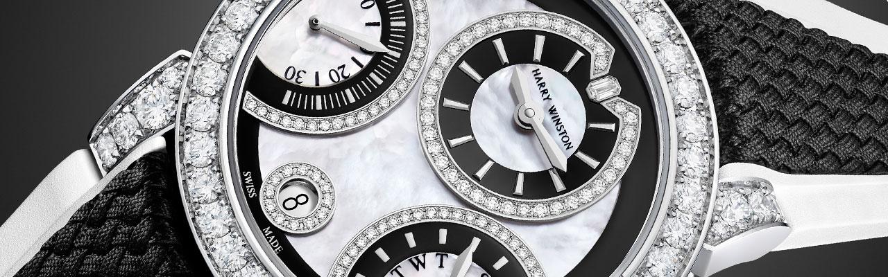 海瑞溫斯頓海洋Ocean系列雙逆跳功能腕錶