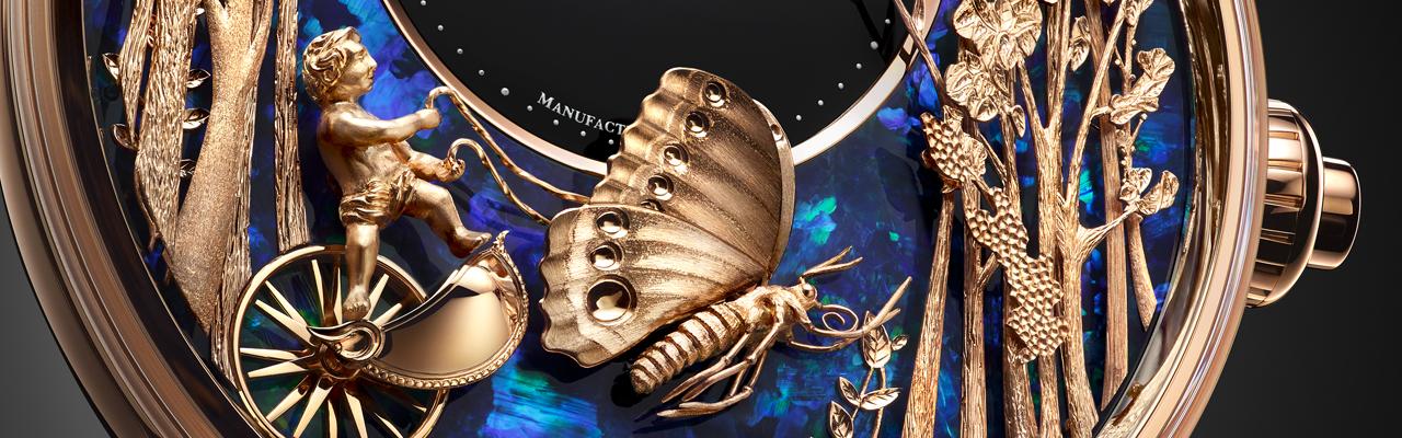 雅克德羅JAQUET DROZ澳寶愛之蝴蝶自動玩偶腕錶