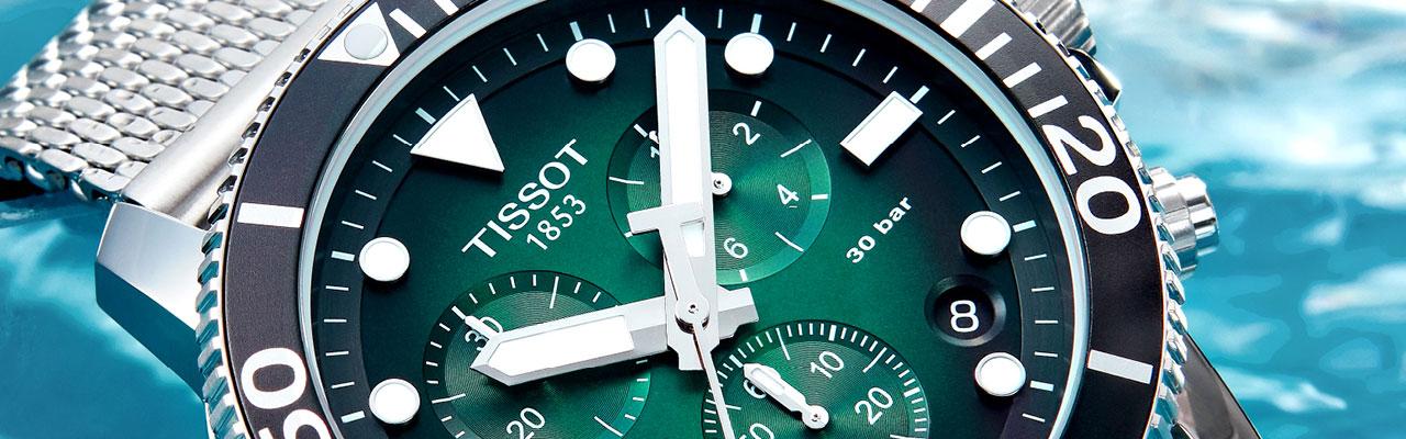 天梭TISSOT Seastar 1000 Powermatic 80 自動款綠面款