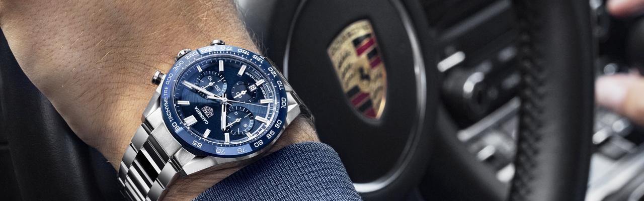 泰格豪雅TAG Heuer Carrera Sport Calibre H02藍面自動計時腕錶