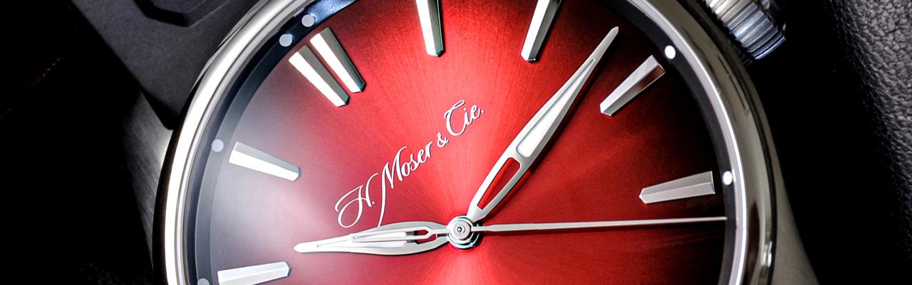 亨利慕時H. MOSER & CIE.開拓者大三針瑞士紅腕錶 Pioneer Centre Seconds Swiss Mad Red