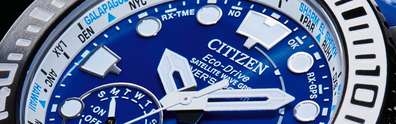 星辰CITIZEN光動能GPS衛星對時潛水腕錶F158