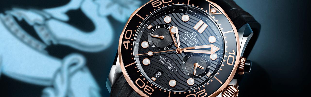 歐米茄OMEGA海馬300米同軸擒縱大師天文台計時碼錶