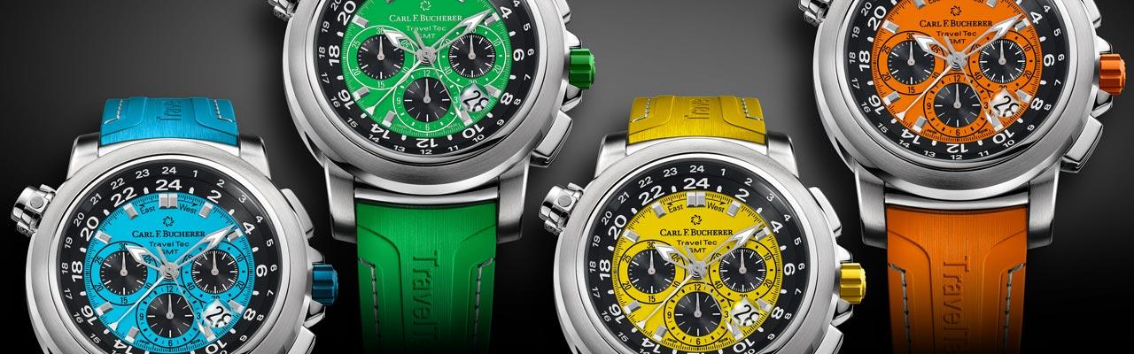 寶齊萊CARL F. BUCHERER柏拉維三地時間計時碼錶Patravi TravelTec