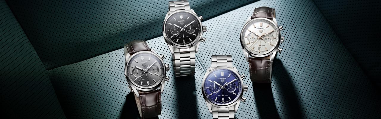 泰格豪雅TAG HEUER Carrera卡萊拉系列腕錶計時碼錶