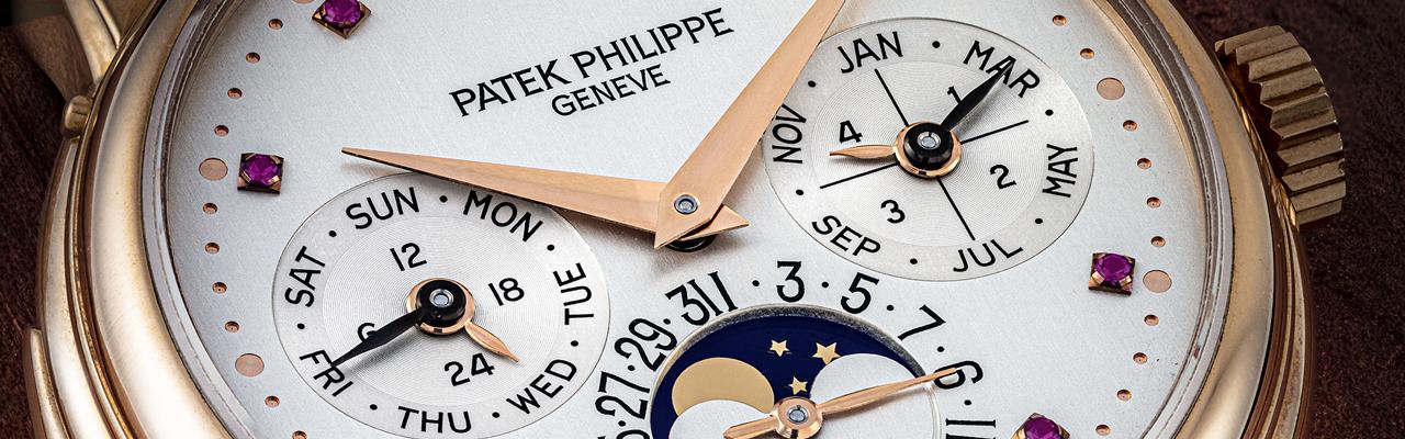 百達翡麗PATEK PHILIPPE型號 5063的18k白金鑲紅寶石自動上鍊腕錶