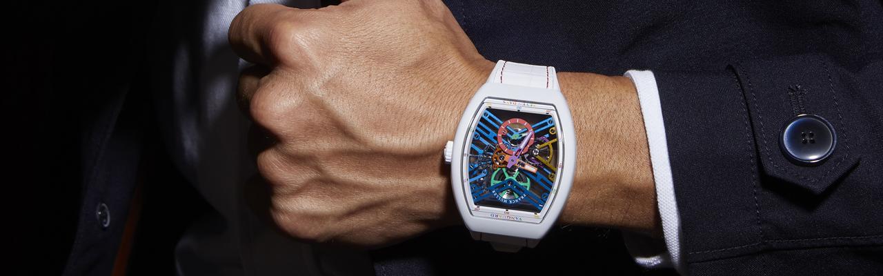 FRANCK MULLER Vanguard 7 Days Power Reserve Skeleton七日鍊鏤空腕錶
