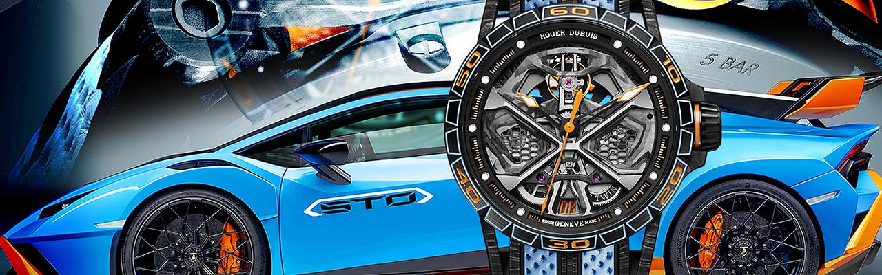 羅杰杜彼Excalibur Huracán STO 極致桀驁  藍寶堅尼聯名嶄新登場 型號DBEX0828