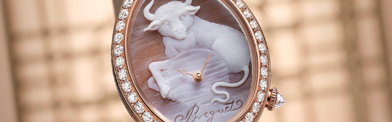 寶璣Reine De Naples 8955 Cammea那不勒斯王后8955貝殼浮雕牛年生肖錶