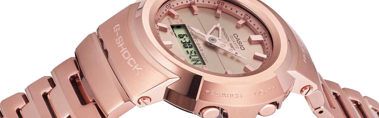 卡西歐G-SHOCK Full Metal再推「玫瑰金」系列 鐵漢綻放柔情之姿早春報到