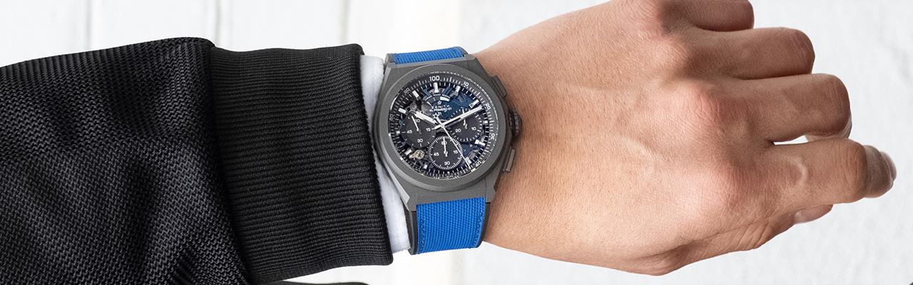 真力時躍動的色彩Defy 21 Ultrablue腕錶  探索光頻變化與高振頻機芯之完美融合