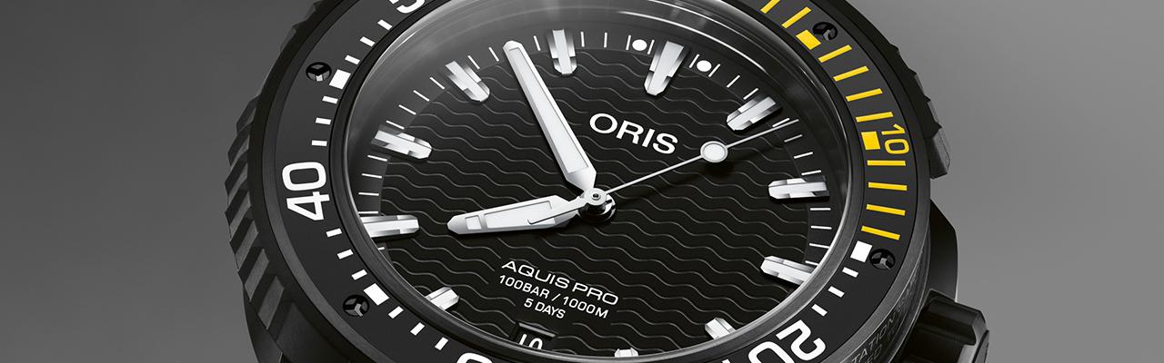 豪利時Oris AquisPro專業潛水日期錶 全新搭載高抗磁Calibre 400機芯