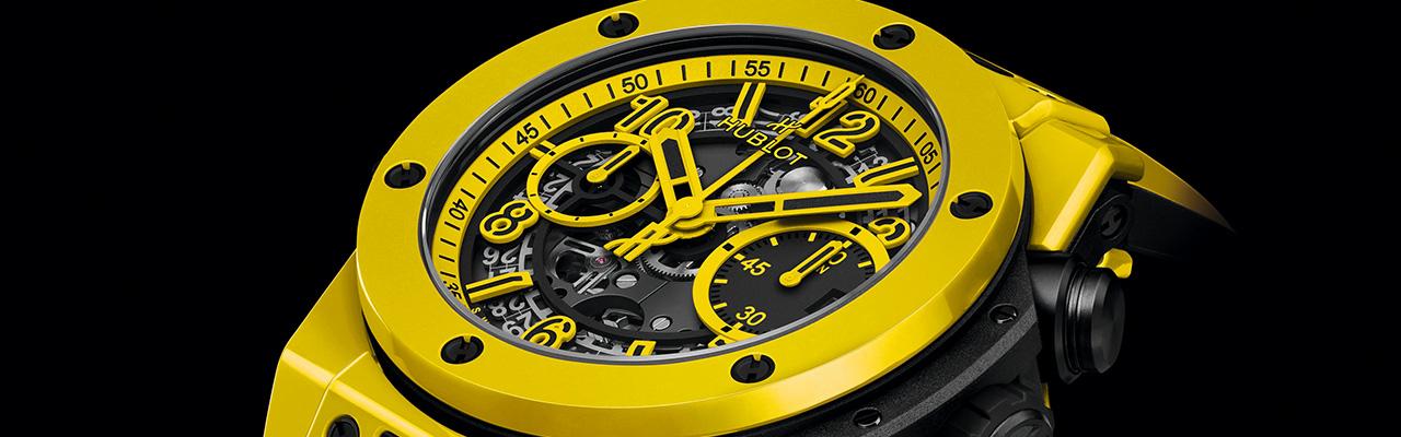 宇舶Big Bang Unico Yellow Magic魔力黃陶瓷計時碼錶 開拓彩色新領域