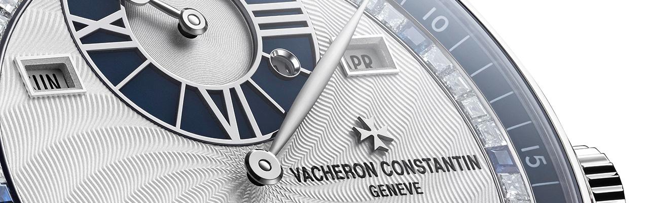 江詩丹頓三針一線萬年曆Moonlight藍寶石珠寶腕錶 