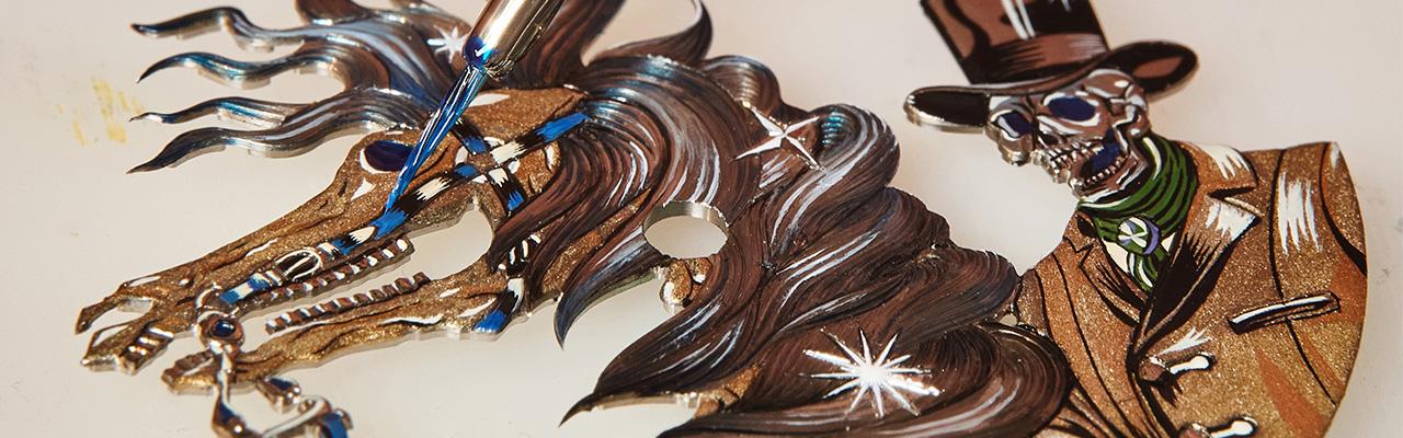 愛馬仕Slim d’Hermès C’est la fête工藝腕錶展現微繪鑲金琺瑯藝術