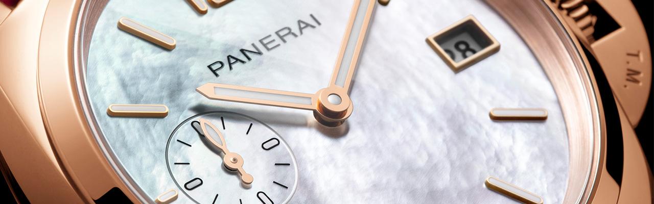 沛納海珍珠母貝腕錶 PAM01280展現迷人光澤