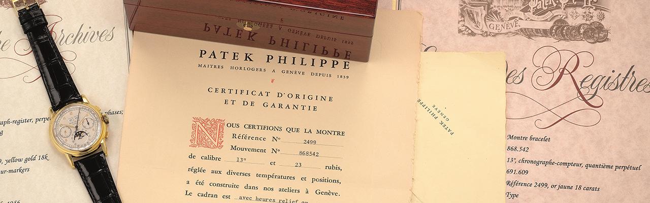 富藝斯「名錶薈萃—香港XII」呈獻唯一附原裝證書的百達翡麗第一代2499黃金版