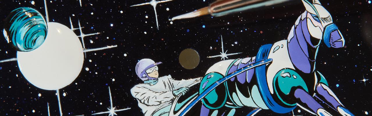 愛馬仕ARCEAU Space Derby微繪工藝腕錶 置入夢幻場景