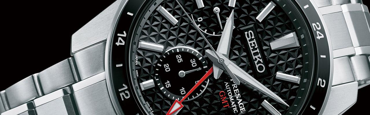 精工Presage Sharp Edged系列GMT腕錶 注入日式風味