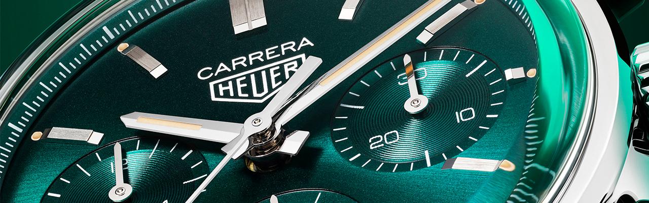泰格豪雅全新Carrera綠面自動計時腕錶 全球限量500只