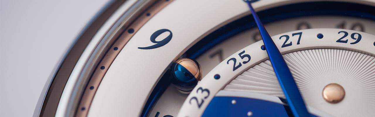 獨家微型球體日夜顯示  DE BETHUNE DB25 GMT Starry Varius 兩地時間腕錶