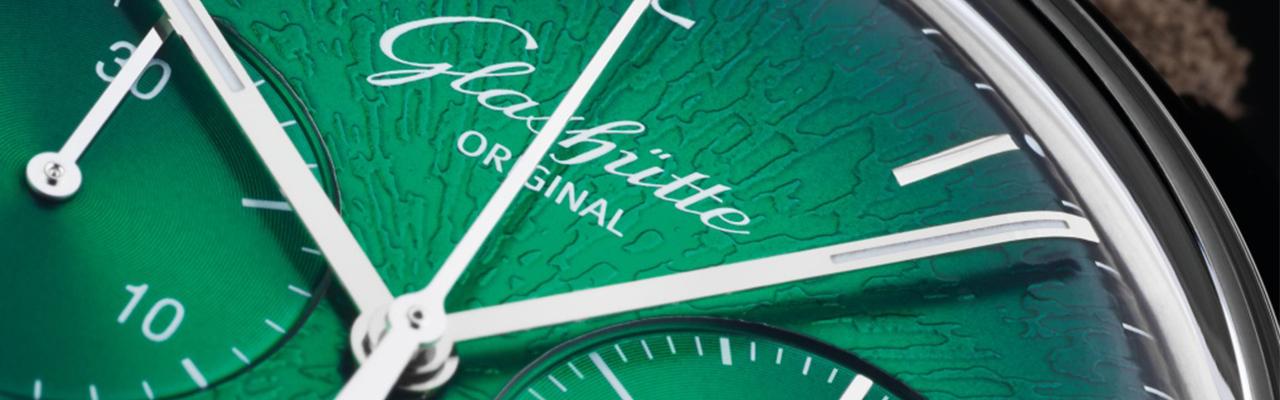 格拉蘇蒂原創六零年代計時腕錶2021年度版 時尚的綠色漸變